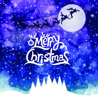 vector background snow night Christmas snow christmas background 