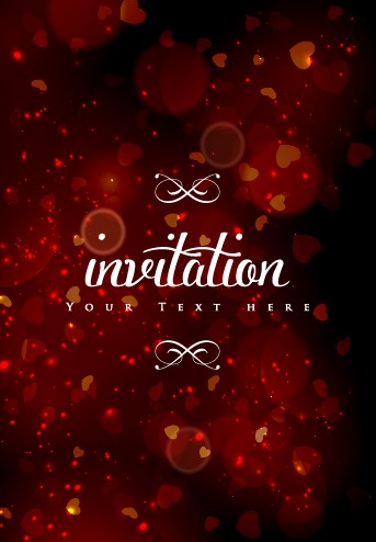 invitation halation colored background vector background 