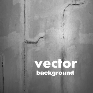Crack on the wall background vector graphic