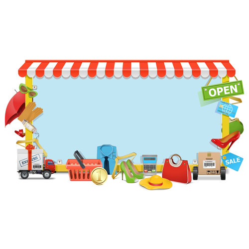 dvertising boards vector material 03 Creative advertising boards vector material 03