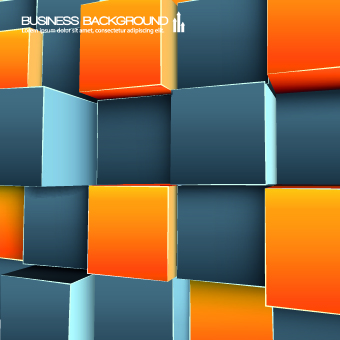 cubes colored background vector background 