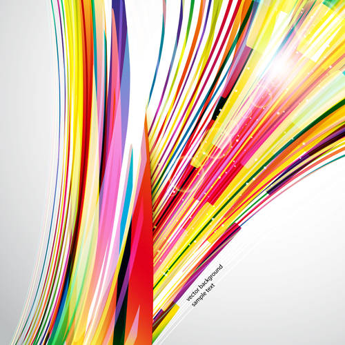 colored abstract elements vector 03 Dynamic colored abstract elements vector 03