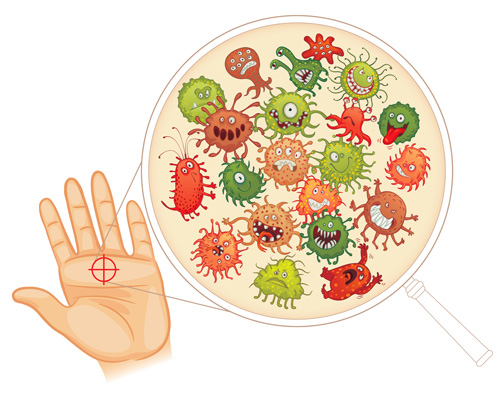 funny cartoon bacteria 