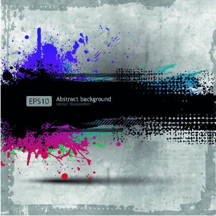 Grunge paper background art vector 01