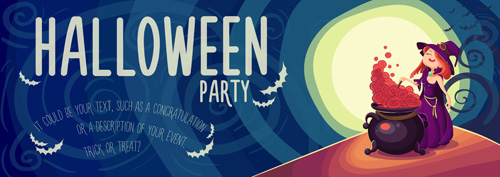 Halloween party poster design creative vector 02