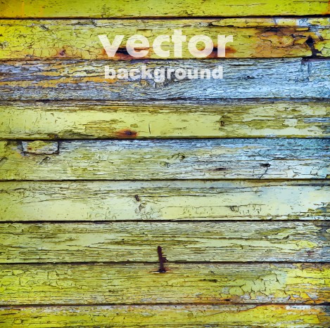 Old wood plank textured vector background