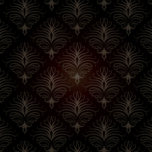 Ornate damask seamless pattern vectors material 05
