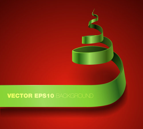 Creative Ribbons cone art background vector 02