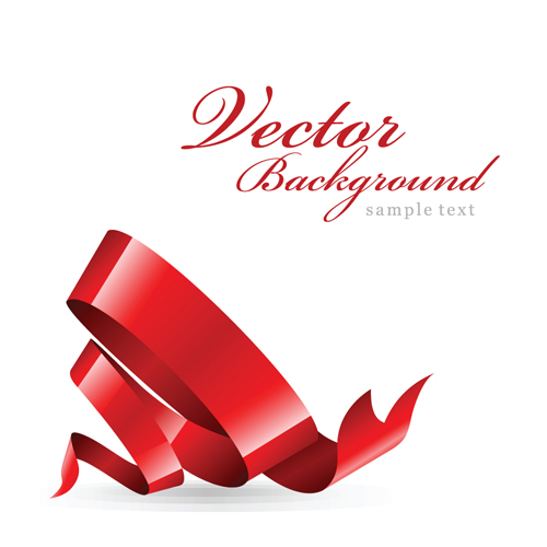 Creative Ribbons cone art background vector 03
