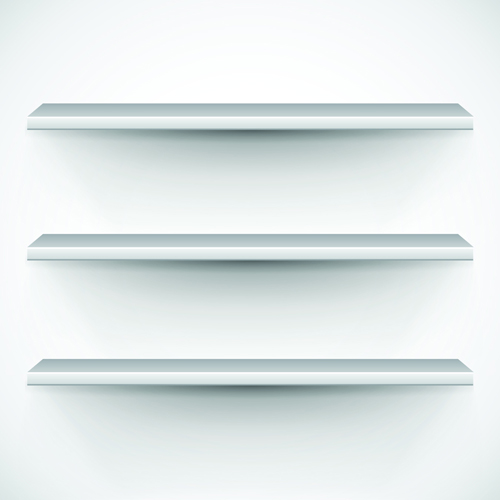 Shiny shelves creative background vector art 04