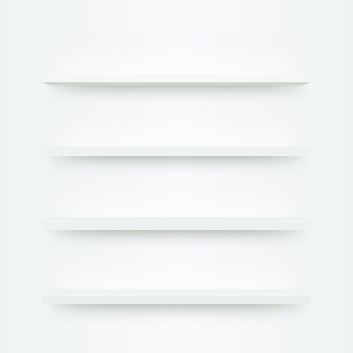Shiny shelves creative background vector art 06