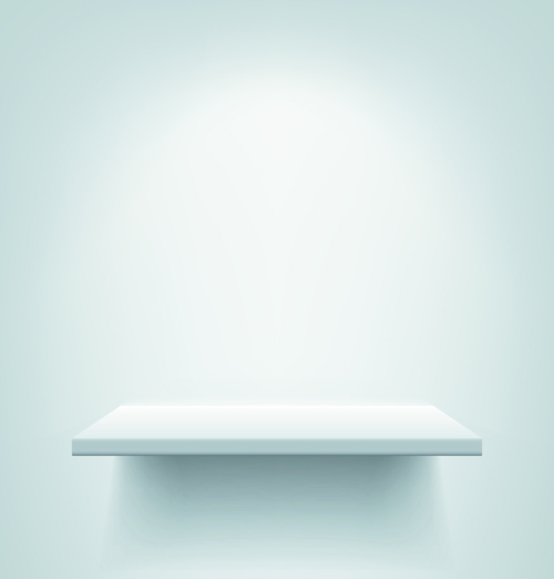 Shiny shelves creative background vector art 07