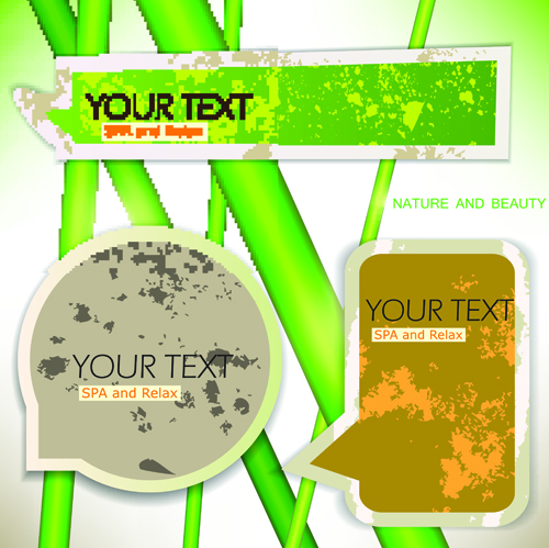 Speech Bubbles Garbage vector 01