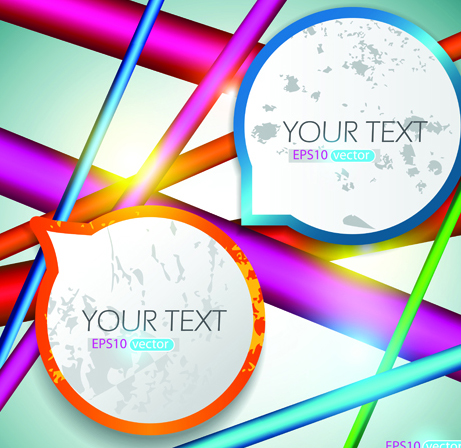 Speech Bubbles Garbage vector 02