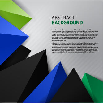 Triangle embossment colored background vector graphics 01