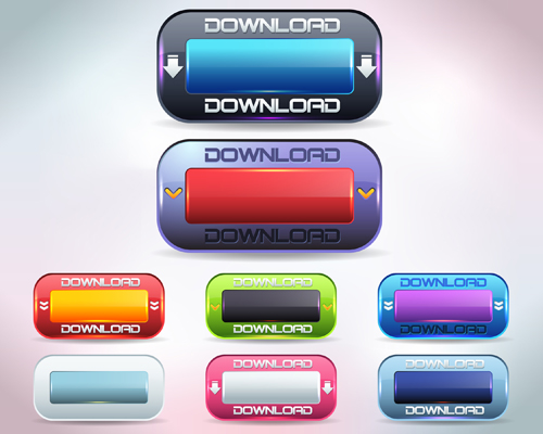 Vector buttons picture web design material 21
