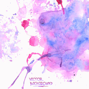 Watercolor art background vector 02