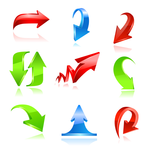 Various colorful arrows 