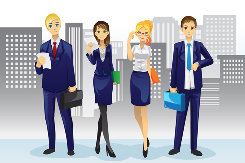 Various Professions People vector set 06