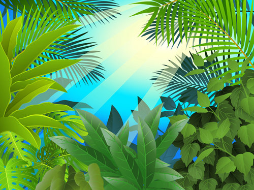 tropical scenery elements element 