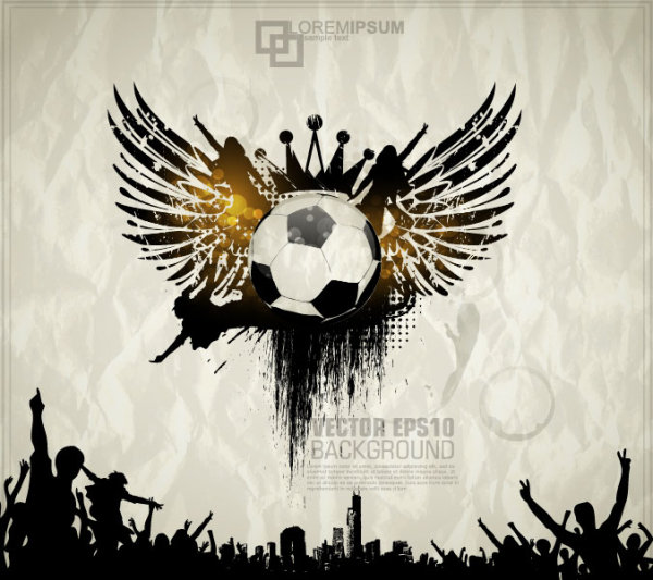 Football theme Poster vector 01