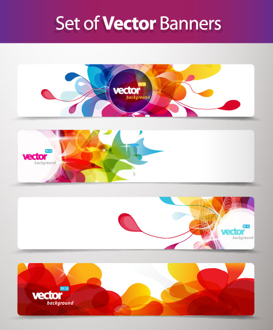 Abstract Creative banner free vector 01