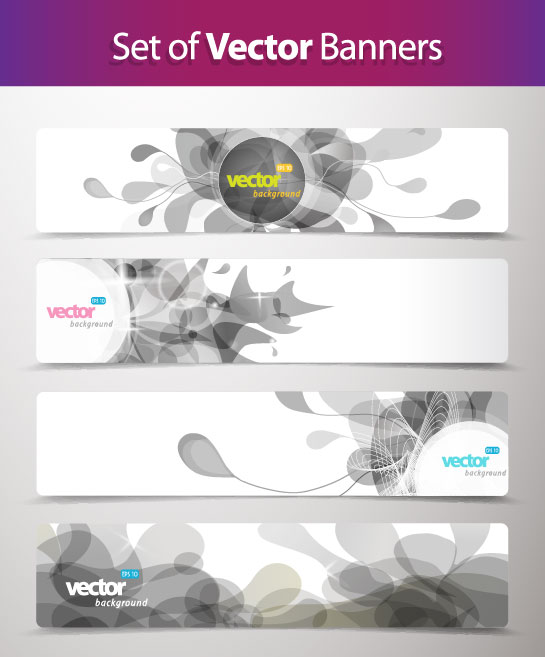 Abstract Creative banner free vector 02