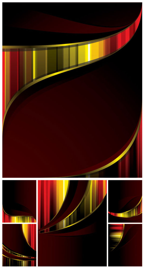Abstract colored card background vector