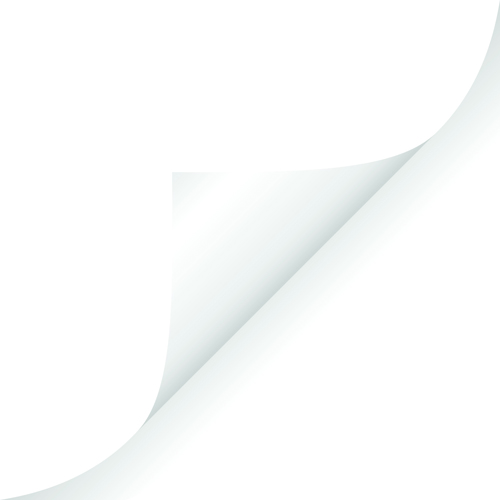 White Curled Paper Corner free vector 01