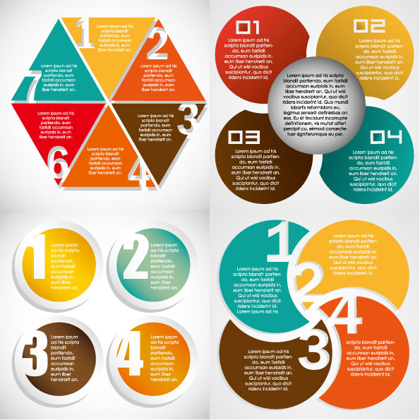 Statistical data template design elements