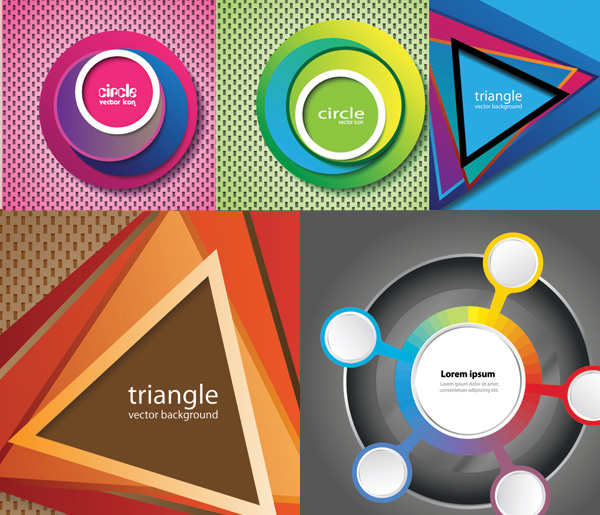 Geometric background Vector graphic