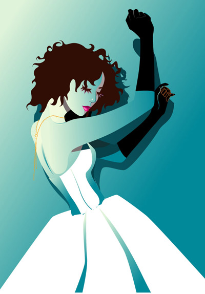Beautiful girls Vector