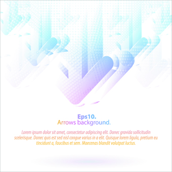 Pastel colors background with Arrows vector 01