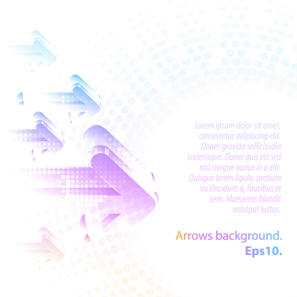 Pastel colors background with Arrows vector 02