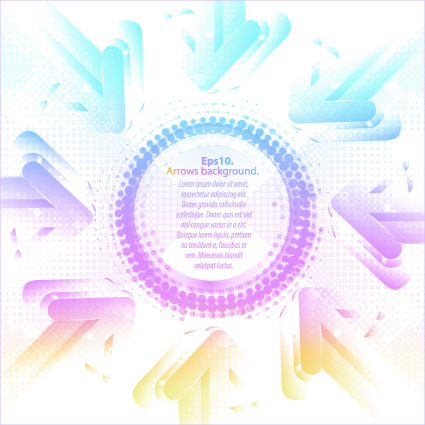 Pastel colors background with Arrows vector 04