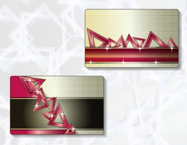 Delicate modern business cards vector graphics 01