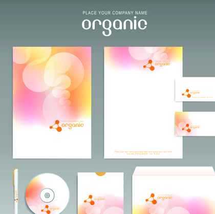 Different Corporate business kit mix vector 03