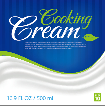 poster creative cream cooking advertising 