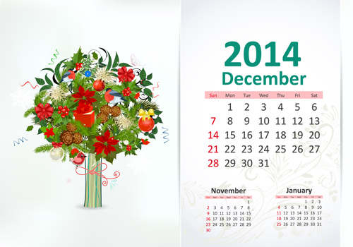 December calendar 2014 