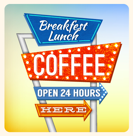 neon sign billboard design vector 05 Different neon sign billboard design vector 05