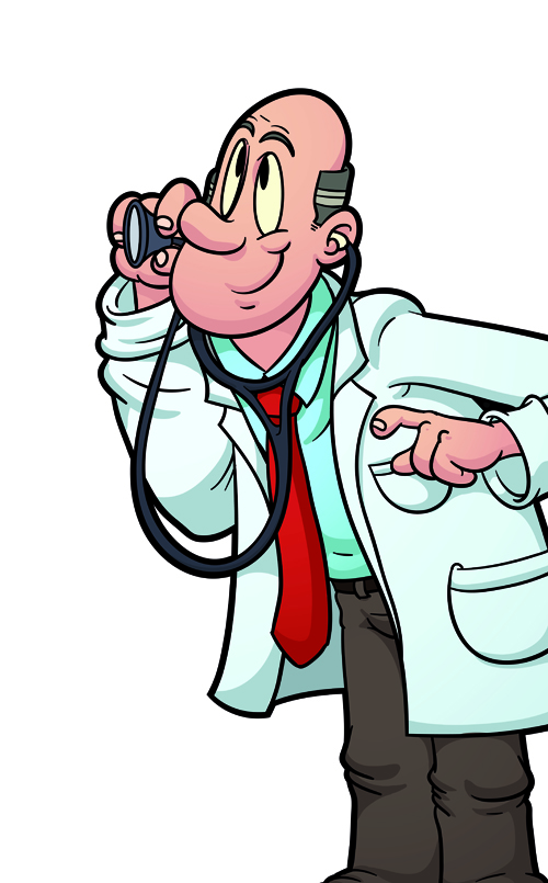 Doctor design elements vector 04