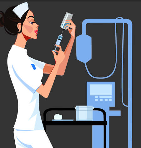 Doctor design elements vector 07