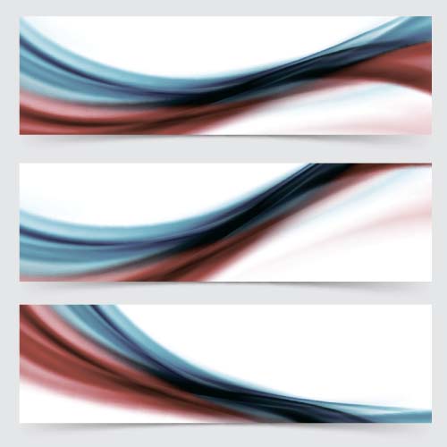 wave dynamic banners abstract 