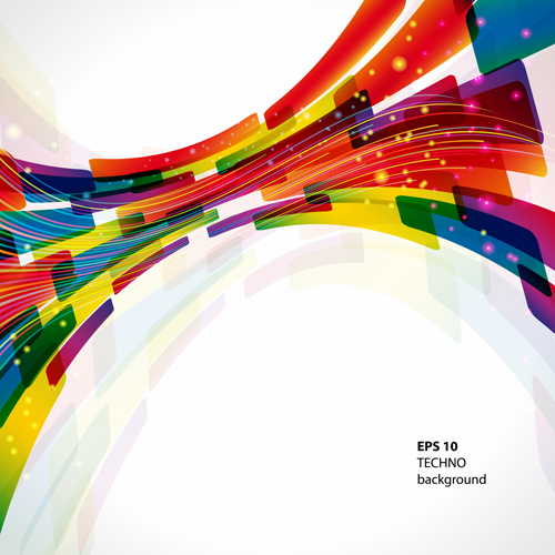 colored abstract elements vector 02 Dynamic colored abstract elements vector 02