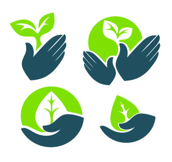 Eco style creative logos vector 01