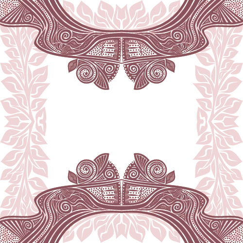Floral tiling pattern vintage vector set 12