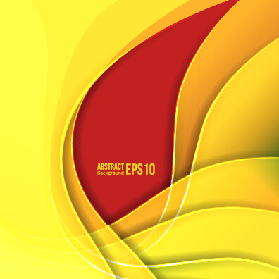 Flowing lines waves colored background vector 05
