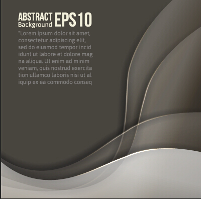 Flowing lines waves colored background vector 08
