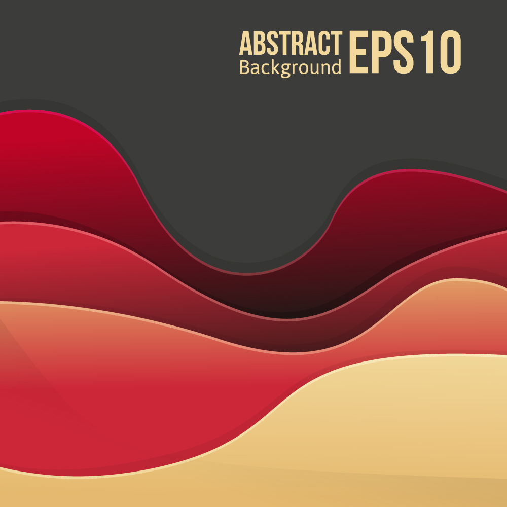Flowing lines waves colored background vector 09