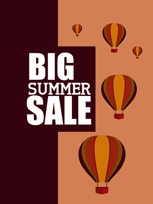 summer sale material holidays flyer 